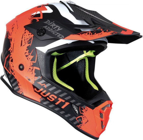 Casca Moto Enduro J38 Mask Fluo Orange/Titanium/Black