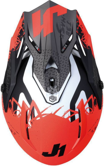 Casca Moto Enduro J38 Mask Fluo Orange/Titanium/Black