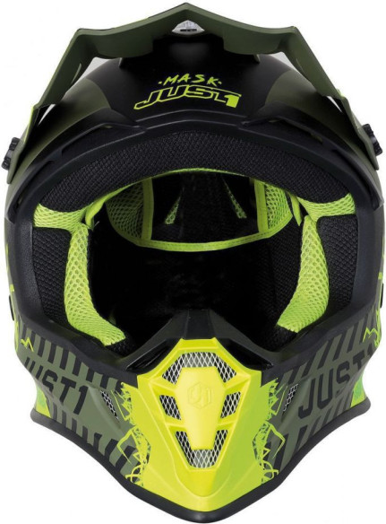 Casca Moto Enduro J38 Mask Fluo Yellow/Black/Army Green
