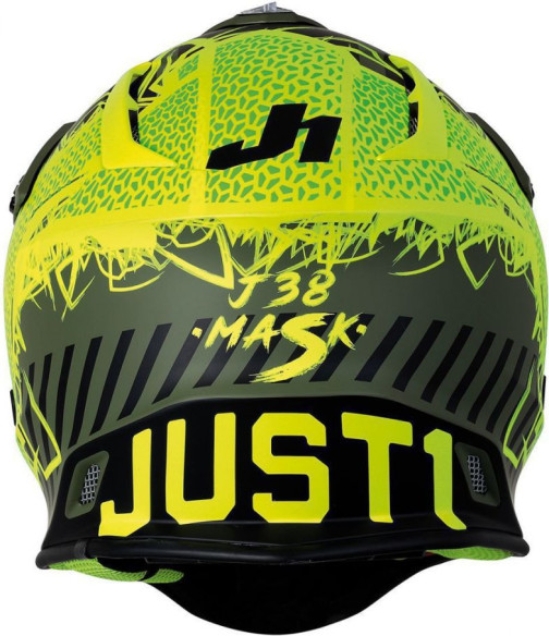 Casca Moto Enduro J38 Mask Fluo Yellow/Black/Army Green
