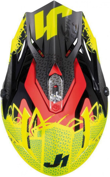 Casca Moto Enduro J38 Mask Fluo Yellow/Red/Black