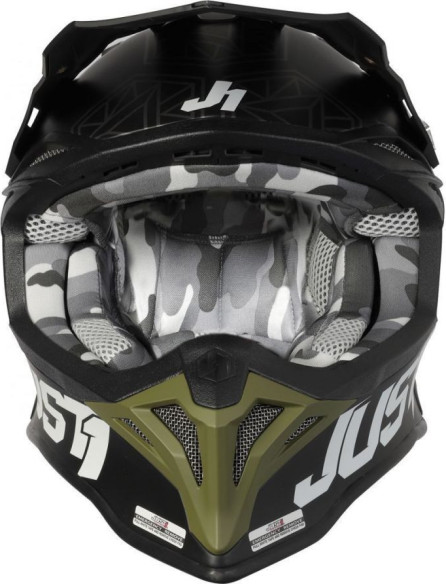 Casca MX J39 Kinetic Green Camo/Black
