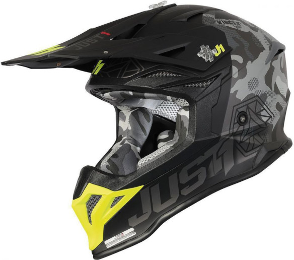 Casca MX J39 Kinetic Grey Camo/Black