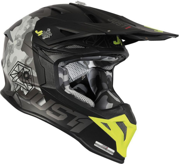 Casca MX J39 Kinetic Grey Camo/Black