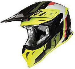 Casca MX J39 Reactor Fluo Yellow/Red/Titanium