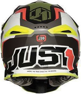 Casca MX J39 Reactor Fluo Yellow/Red/Titanium