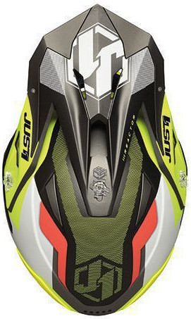 Casca MX J39 Reactor Fluo Yellow/Red/Titanium
