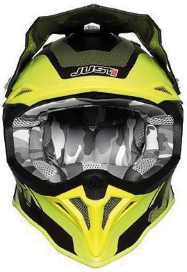 Casca MX J39 Reactor Fluo Yellow/Red/Titanium