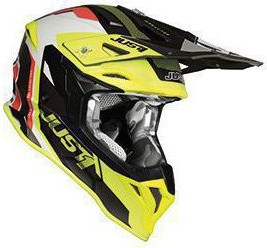 Casca MX J39 Reactor Fluo Yellow/Red/Titanium