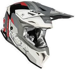 Casca MX J39 Reactor White/Red/Grey