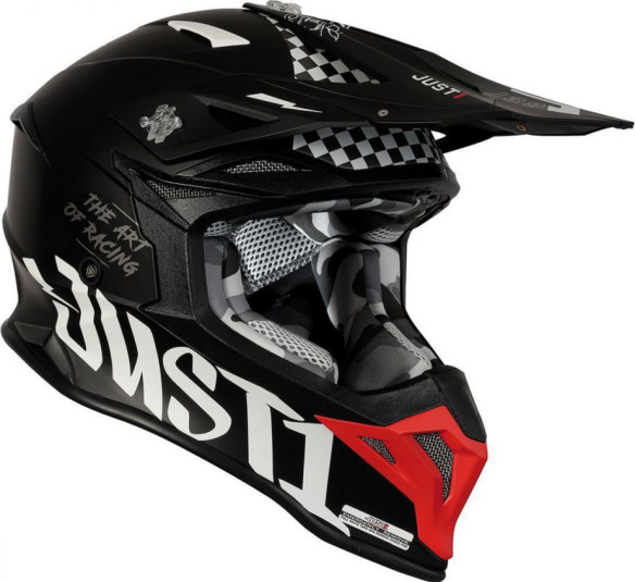 Casca MX J39 Rock Red/White/Black