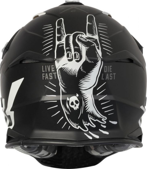 Casca MX J39 Rock Red/White/Black