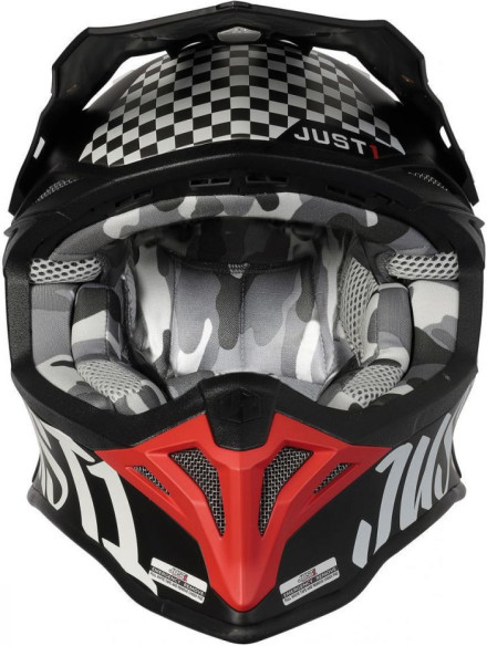 Casca MX J39 Rock Red/White/Black