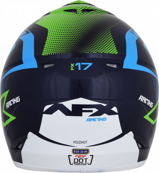 Casca Enduro FX-17 Holeshot Offroad Navy/Green/Blue