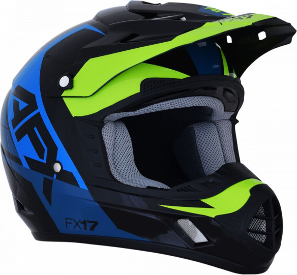Casca Enduro FX-17 Blue/Lime