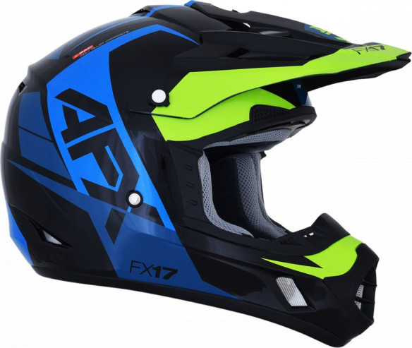 Casca Enduro FX-17 Blue/Lime