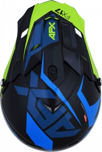 Casca Enduro FX-17 Blue/Lime