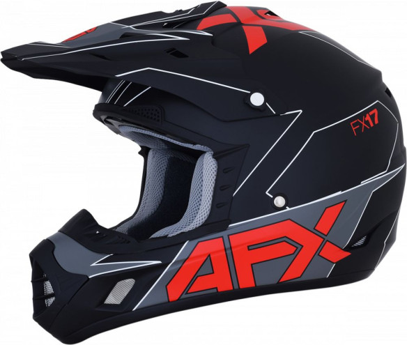 Casca Enduro FX-17 Matte Red/Black