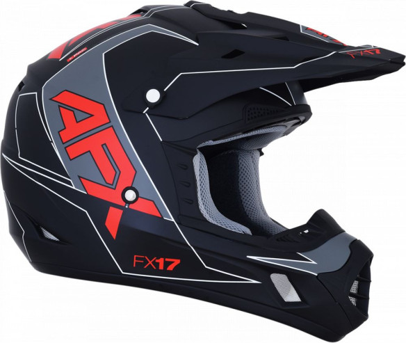 Casca Enduro FX-17 Matte Red/Black