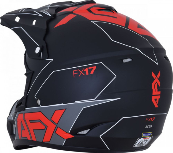 Casca Enduro FX-17 Matte Red/Black