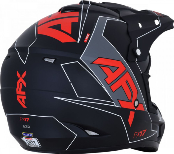 Casca Enduro FX-17 Matte Red/Black