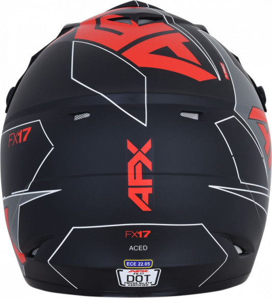 Casca Enduro FX-17 Matte Red/Black