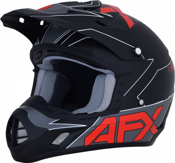Casca Enduro FX-17 Matte Red/Black