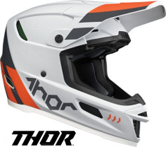 Casca MotoCross Reflex Cube Light Gray/Red Orange MIPS