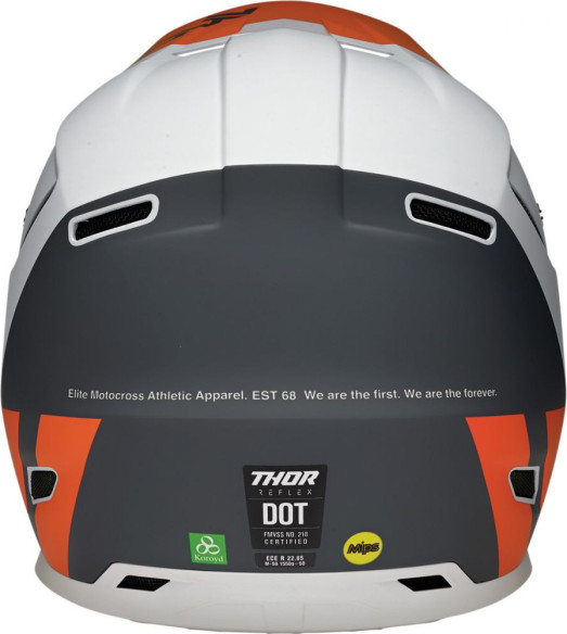 Casca MotoCross Reflex Cube Light Gray/Red Orange MIPS