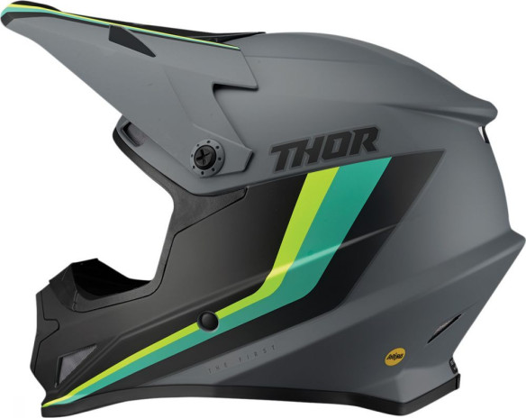 Casca MotoCross Sector Runner Gray/Teal MIPS
