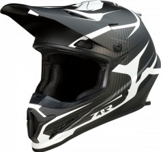 Casca Moto Enduro Rise Flame Black/Black