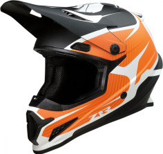 Casca Moto Enduro Rise Flame Black/Orange