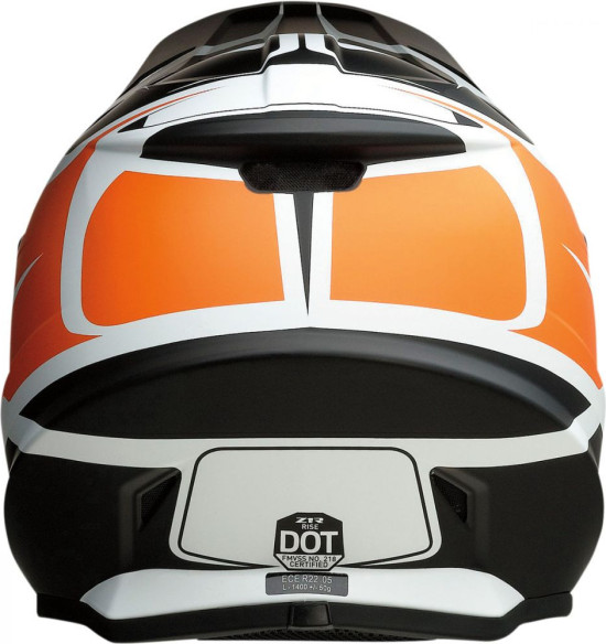 Casca Moto Enduro Rise Flame Black/Orange