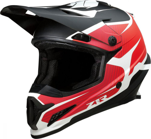 Casca Moto Enduro Rise Flame Black/Red