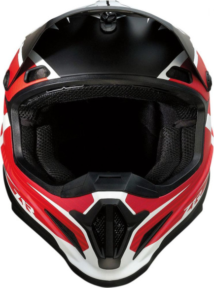 Casca Moto Enduro Rise Flame Black/Red