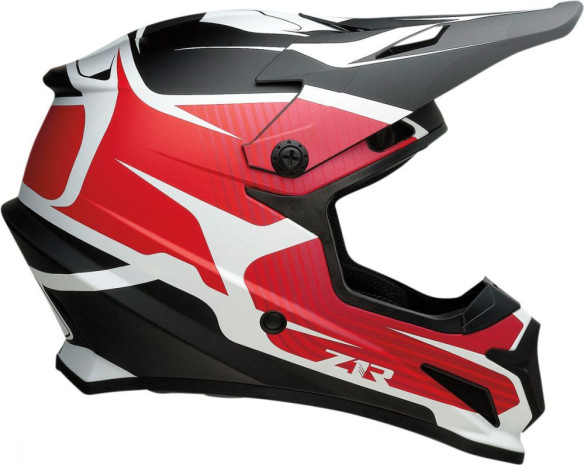 Casca Moto Enduro Rise Flame Black/Red