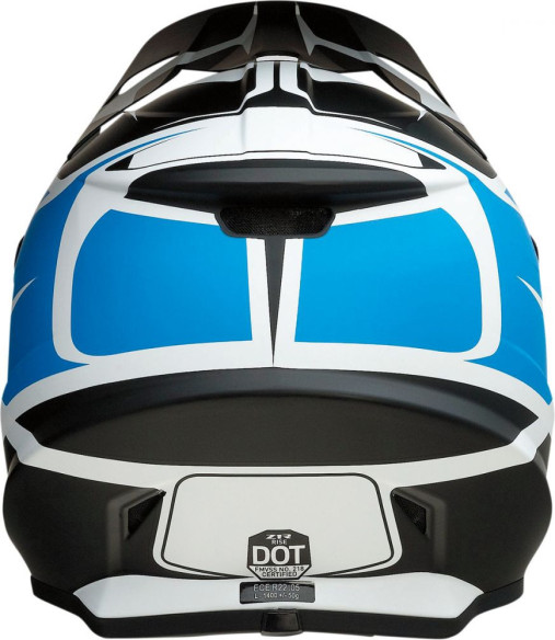 Casca Moto Enduro Rise Flame Blue/Black