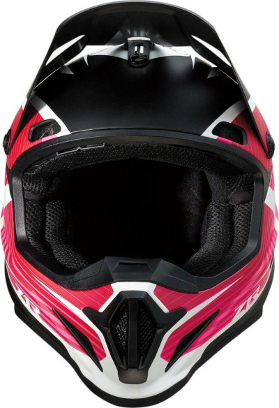 Casca Moto Enduro Rise Flame Pink/Black