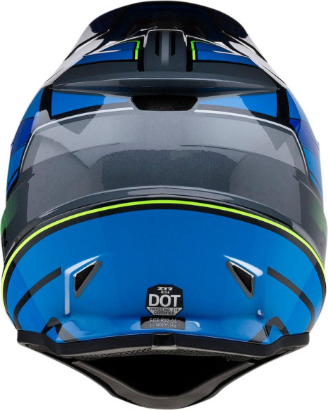 Casca Moto Enduro Rise Mc Blue/Yellow Hi-Vis