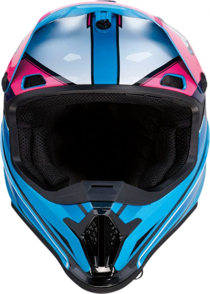 Casca Moto Enduro Rise Mc Pink/Blue