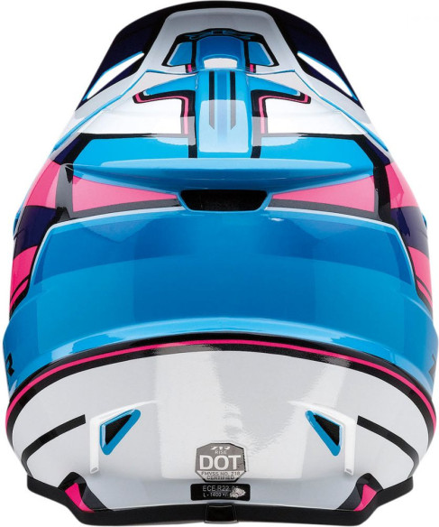 Casca Moto Enduro Rise Mc Pink/Blue