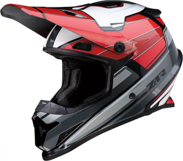 Casca Moto Enduro Rise Mc Red/Black