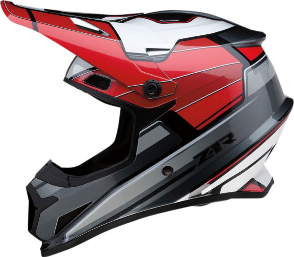 Casca Moto Enduro Rise Mc Red/Black