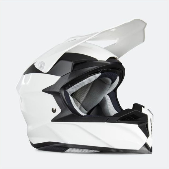 Casca Moto Enduro i50 Solid White