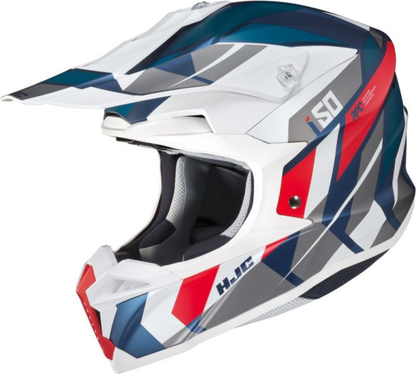 Casca Moto Enduro i50 Vanish White