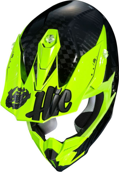 Casca Moto Enduro i50 Artax Yellow Fluo