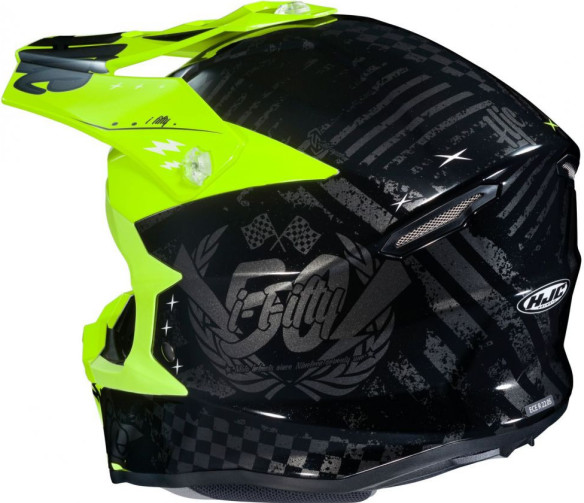 Casca Moto Enduro i50 Artax Yellow Fluo