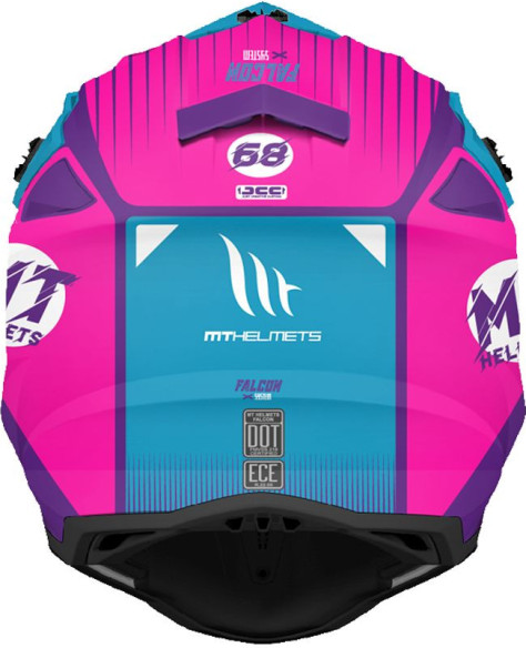 Casca Moto Enduro Falcon System B8 Gloss Pink