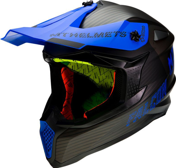 Casca Moto Enduro Falcon System D7 Matt Blue