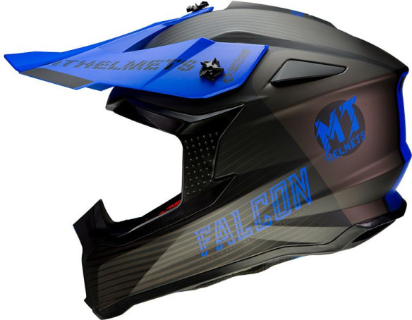 Casca Moto Enduro Falcon System D7 Matt Blue